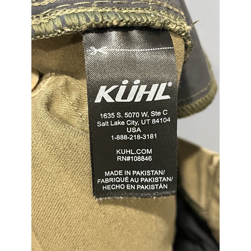 KHUL Chino Pants Womens 12 REG Green Hiking Outdoors Camping 34 x 30 Mid Rise - Picture 11 of 12